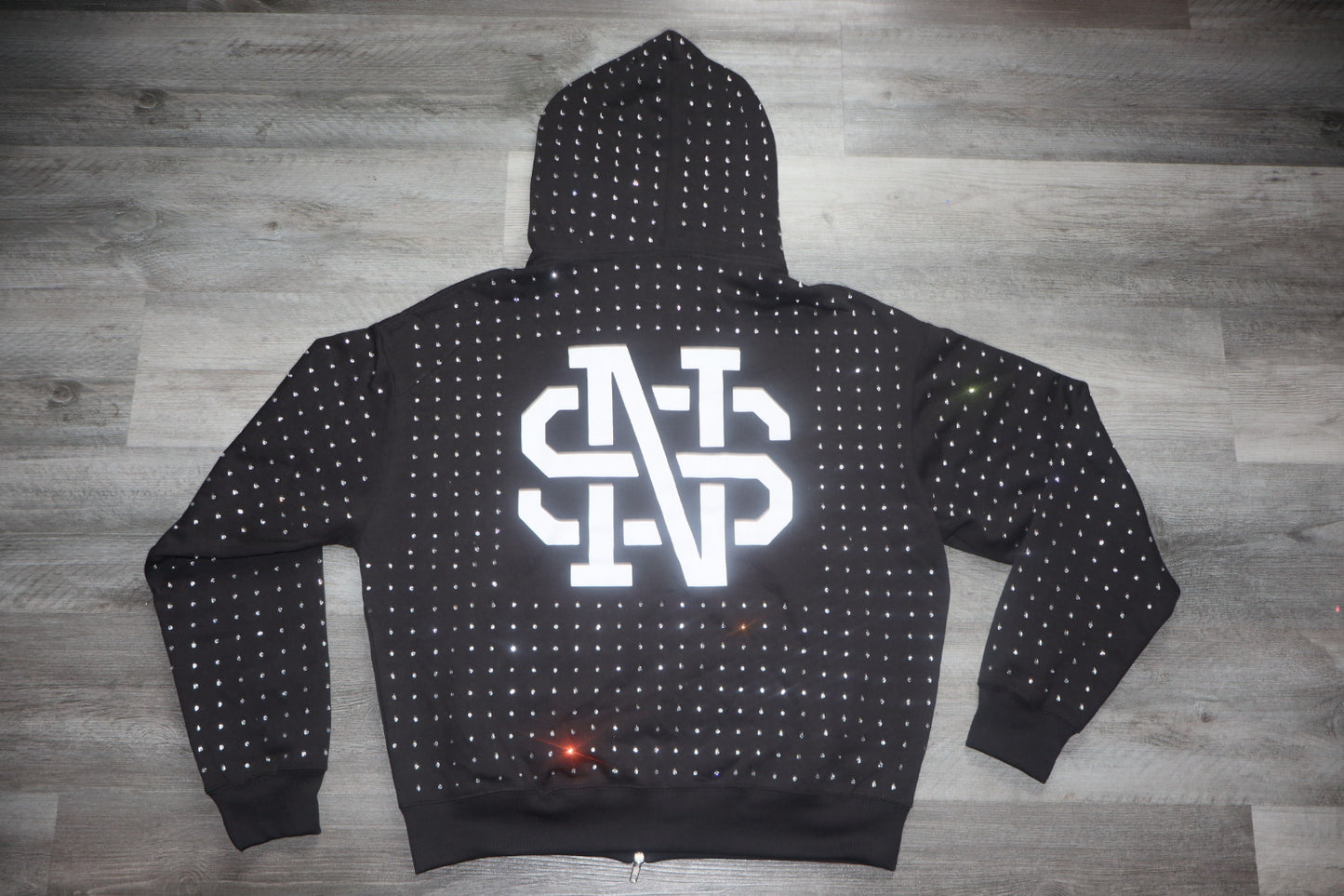 Allstar rhinestone zipup